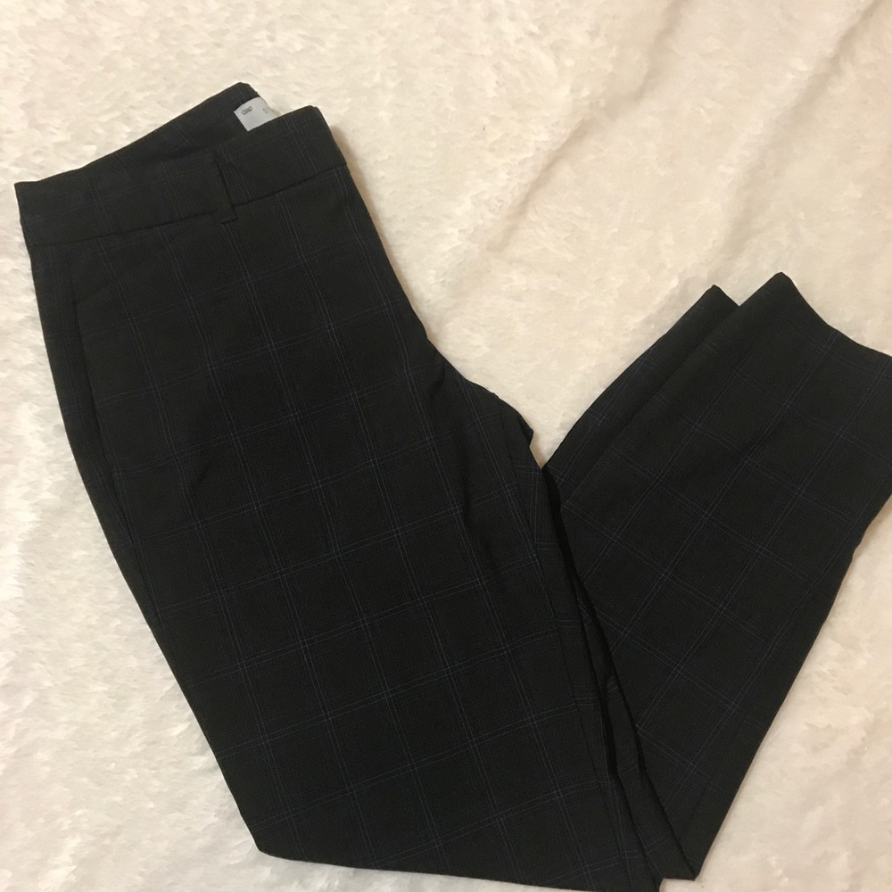 Cropped black and blue Gap trousers